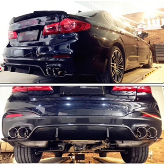 Aizmugurējā bampera difuzors V6 (M-Sport, oglekļa šķiedra) BMW 5. sērija G30/G31 2017–2023 foto 2