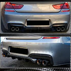 BMW 6. sērija F12/F13/F06 2011–2018 Aizmugurējā bampera difuzors, oglekļa šķiedra V2 (M-Sport) foto 3