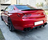 BMW 6. sērija F12/F13/F06 2011–2018 Aizmugurējā bufera difuzors FRP V2 (priekš M6) foto 2