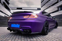 BMW 6. sērija F12/F13/F06 2011–2018 Aizmugurējā bufera difuzors FRP V2 (priekš M6) foto 11