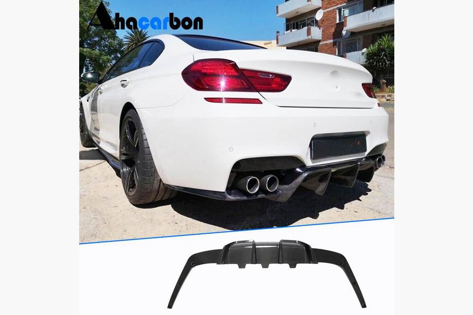 BMW 6. sērija F12/F13/F06 2011–2018 Aizmugurējā bufera difuzors FRP V2 (priekš M6) Image