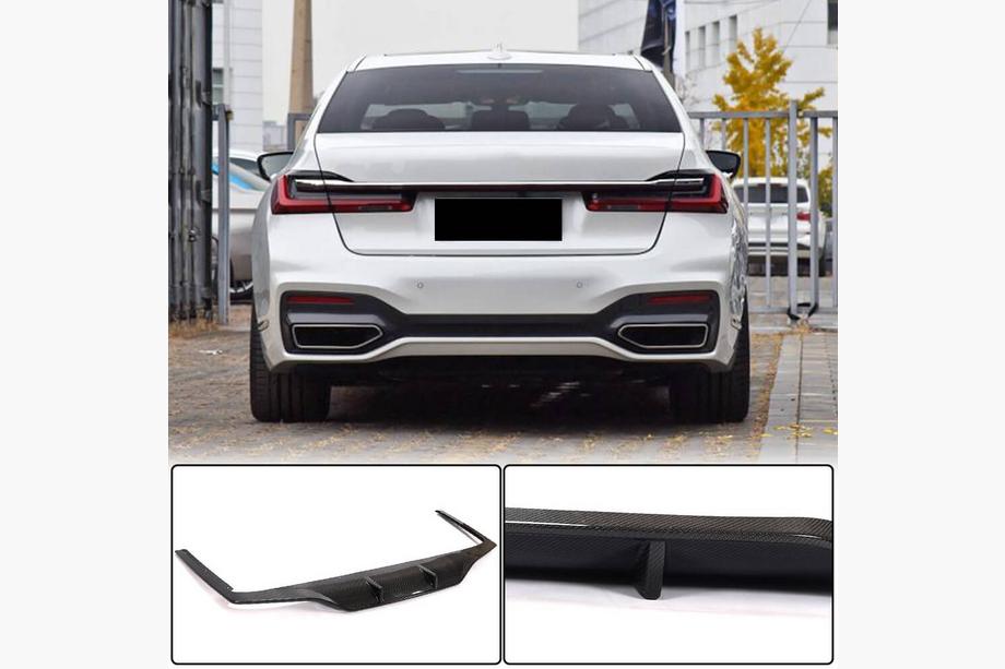 BMW 7. sērija G11/G12 2015–2022 Aizmugurējā bufera difuzors, karbon (M-Sport 2019-2022, karbon) Foto 1