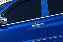 SsangYong Action 2005–2018 Sānu logu līstes (4 gab., nerūsējošais tērauds) foto 1