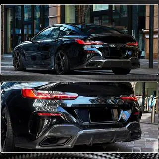 Aizmugurējā bampera difuzors V2 (G16 M-Sport, karbons) foto 4