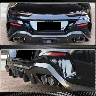 Aizmugurējā bufera difuzors V1 (G16 M-Sport, oglekļa šķiedra) foto 4