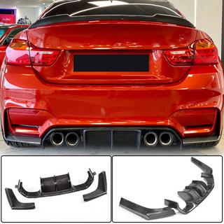 V5 aizmugurējā bampera difuzors (F80, oglekļa šķiedra) BMW 3. sērija F30/F31 2012–2019 foto 3