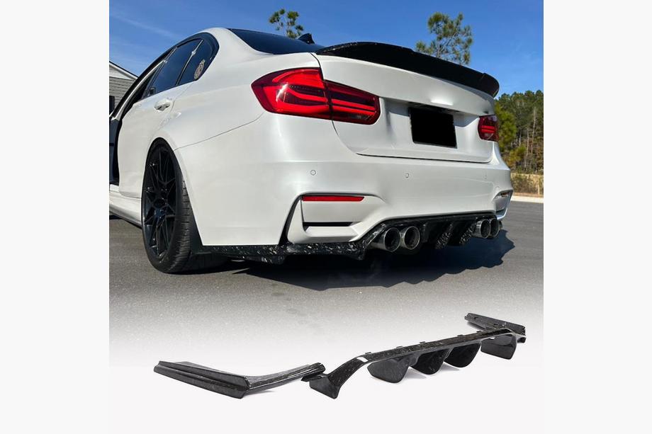 BMW 3. sērija F30/F31 2012–2019 V5 aizmugurējā bampera difuzors (F80, oglekļa šķiedra) Image