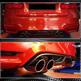 Aizmugurējā bampera difuzors V7 (F80, oglekļa šķiedra) BMW 3. sērija F30/F31 2012–2019 foto 4