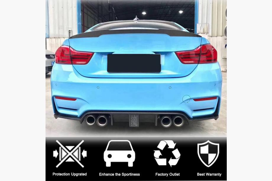 BMW 3. sērija F30/F31 2012–2019 Aizmugurējā bampera difuzors V13 (F80, oglekļa šķiedra) Foto 2