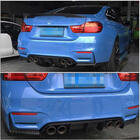 BMW 3. sērija F30/F31 2012–2019 ABS aizmugurējā bufera difuzors V14 (F80) foto 2