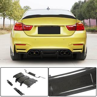 Aizmugurējā bampera difuzors V1 (F82/F83, oglekļa šķiedra) BMW 4 sērija F32/F33/F36 2012–2020 foto 1