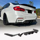 BMW 4 sērija F32/F33/F36 2012–2020 Aizmugurējā bampera difuzors V5 (F82/F83, oglekļa šķiedra) foto 1