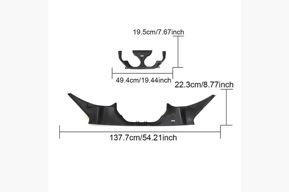 BMW 2. sērija G42 2021– Aizmugurējā bampera difuzors V1 (G87, karbons) Foto 4