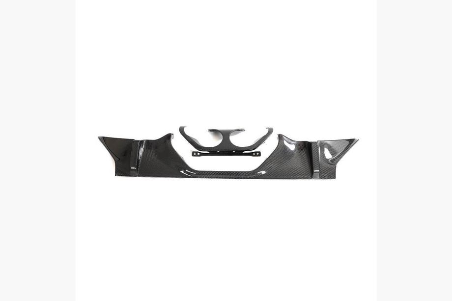 BMW 2. sērija G42 2021– Aizmugurējā bampera difuzors V1 (G87, karbons) Foto 5