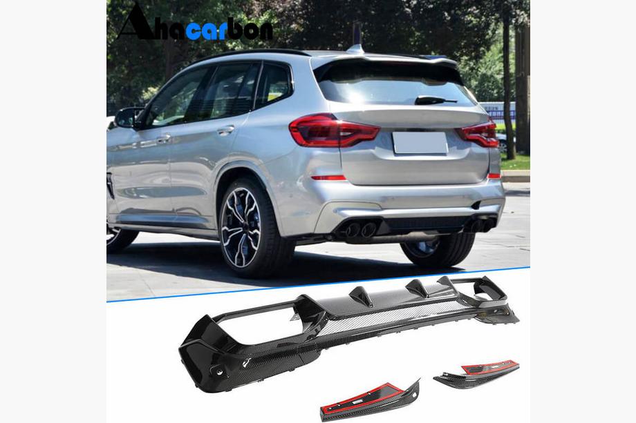 BMW X3 G01 2018– Aizmugurējā bufera difuzors V1 (F97 2018-2021, karbons) Foto 8