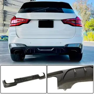 Aizmugurējā bampera difuzors (oriģinālajam M-Sport 2018-2021, oglekļa šķiedra) foto 1