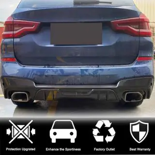 Aizmugurējā bampera difuzors (oriģinālajam M-Sport 2018-2021, oglekļa šķiedra) foto 2