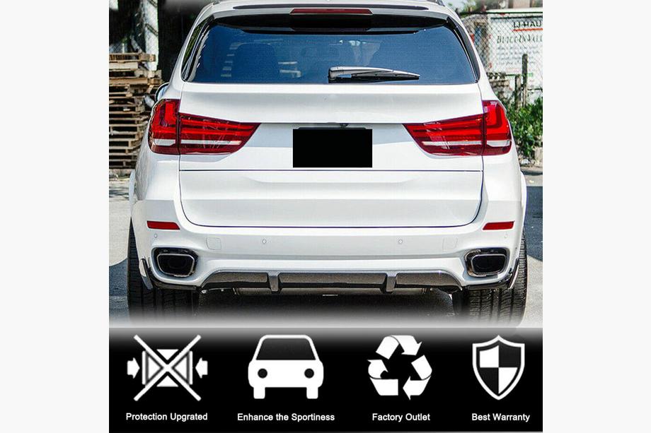 BMW X5 F15 2013–2018 Aizmugurējā bampera difuzors V1 (M-Sport, oglekļa šķiedra) Foto 4