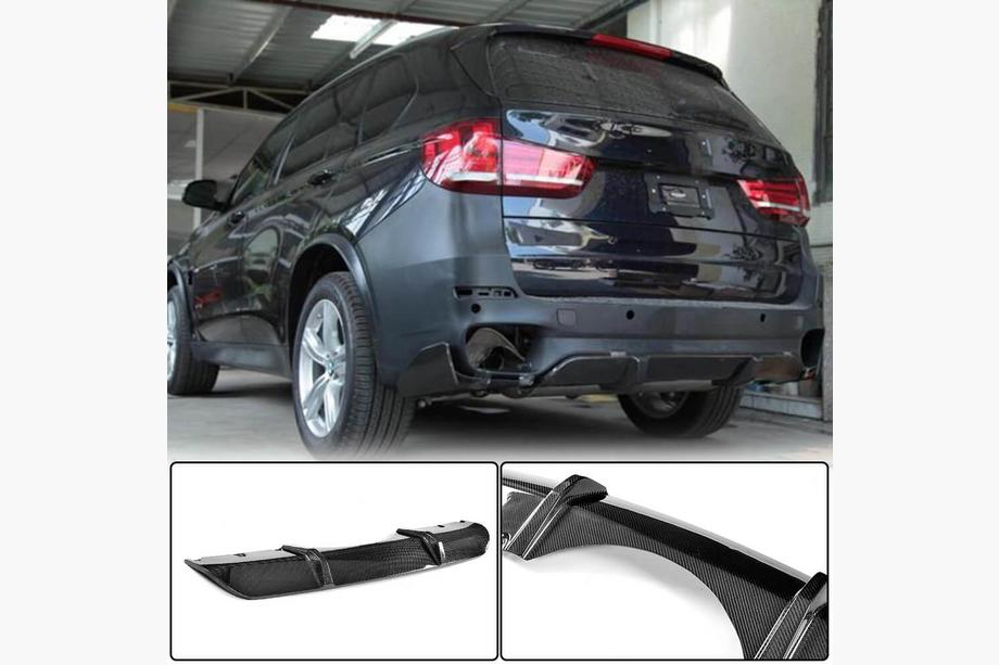 BMW X5 F15 2013–2018 Aizmugurējā bampera difuzors V3 (M-Sport, oglekļa šķiedra) Foto 2