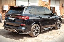 BMW X5 G05 2019–2026 Aizmugurējā bampera difuzors V2 (2018-2022, īsts karbons) foto 2