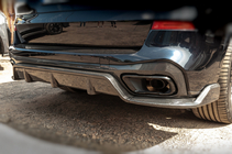 BMW X5 G05 2019–2026 Aizmugurējā bampera difuzors V2 (2018-2022, īsts karbons) foto 1