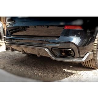 Aizmugurējā bampera difuzors V2 (2018-2022, īsts karbons) BMW X5 G05 2019–2026 foto 1