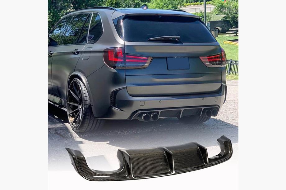 BMW X5 F15 2013–2018 Aizmugurējā bampera difuzors V2 (F85, oglekļa šķiedra) Foto 1