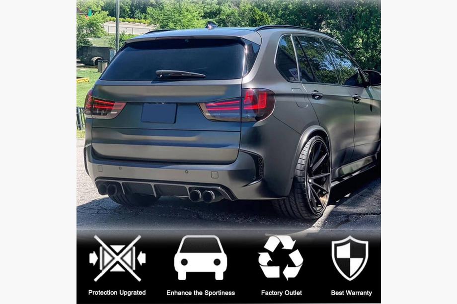 BMW X5 F15 2013–2018 Aizmugurējā bampera difuzors V2 (F85, oglekļa šķiedra) Foto 3