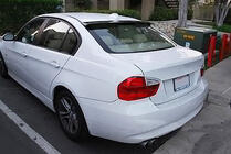 BMW 3. sērija E90/E91 2005–2011 Bagāžnieka vāka spoileris V1 (E90, oglekļa šķiedra) foto 3