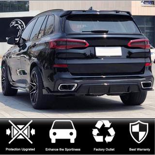 Aizmugurējā stikla spoilers V4 (dabīgais karbons) BMW X5 G05 2019–2026 foto 3