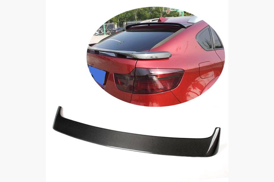 BMW X6 E71 2008–2014 Aizmugurējā stikla spoileris (karbona) Image