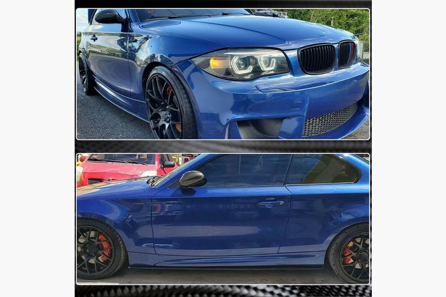 BMW 1. sērija E81/E82/E87/E88 2004–2011 Karbon sliekšņu uzlikas (E82, karbon) Foto 3