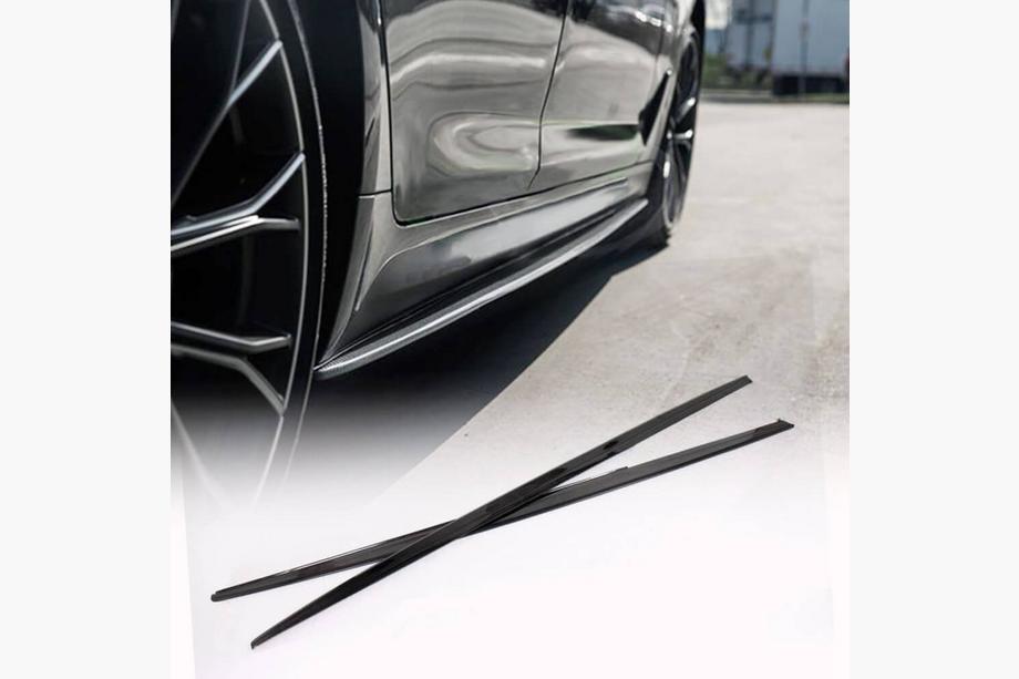 BMW 3. sērija F30/F31 2012–2019 Sliekšņu uzlikas V1 (M-Sport sliekšņiem, oglekļa šķiedra) Foto 1