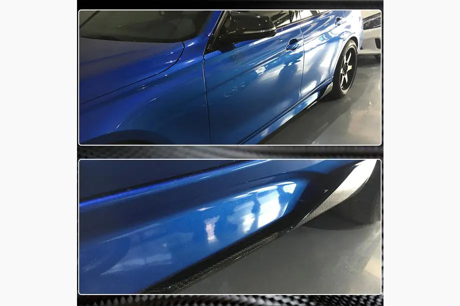 BMW 3. sērija F30/F31 2012–2019 Sānu sliekšņu uzlikas V2 (M-Sport sliekšņiem, karbon) Foto 5
