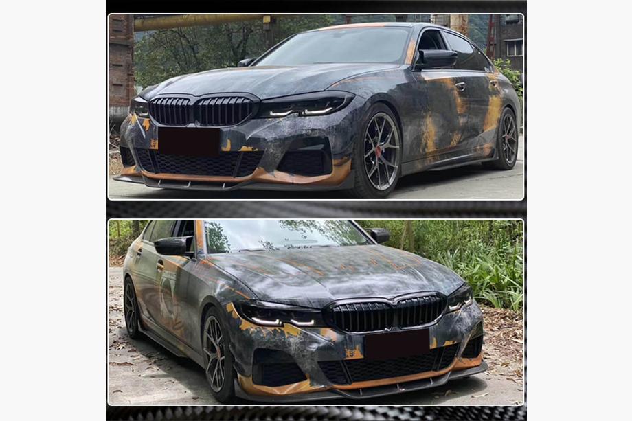 BMW 3. sērija G20/G21 2018– Sliekšņu uzlikas V3 (G20 M-Sport, oglekļa šķiedra) Foto 4