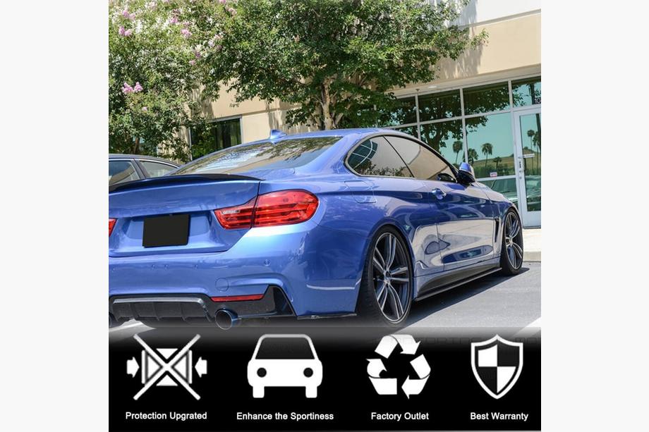 BMW 4 sērija F32/F33/F36 2012–2020 Sliekšņu uzlikas V2 (F32/F33 M-Sport, oglekļa šķiedra) Foto 3