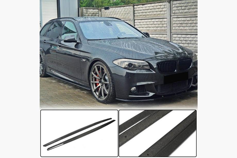 BMW 5. sērija F10/F11 2010–2016 Sliekšņu uzlikas (M-Sport/M5 sliekšņiem, karbons) Image