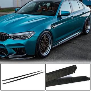 Sānu sliekšņu uzlikas V2 (M-Sport/M5, oglekļa šķiedra) BMW 5. sērija G30/G31 2017–2023 foto 1