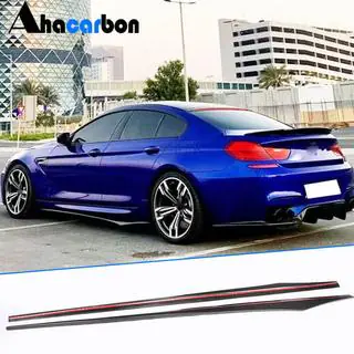 Sānu sliekšņu uzlikas V1 (F06 M-Sport, oglekļa šķiedra) foto 1