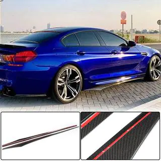 Sānu sliekšņu uzlikas V1 (F06 M-Sport, oglekļa šķiedra) foto 2