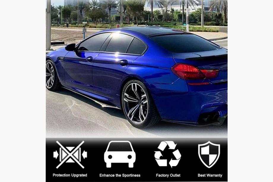 BMW 6. sērija F12/F13/F06 2011–2018 Sānu sliekšņu uzlikas V1 (F06 M-Sport, oglekļa šķiedra) Foto 3