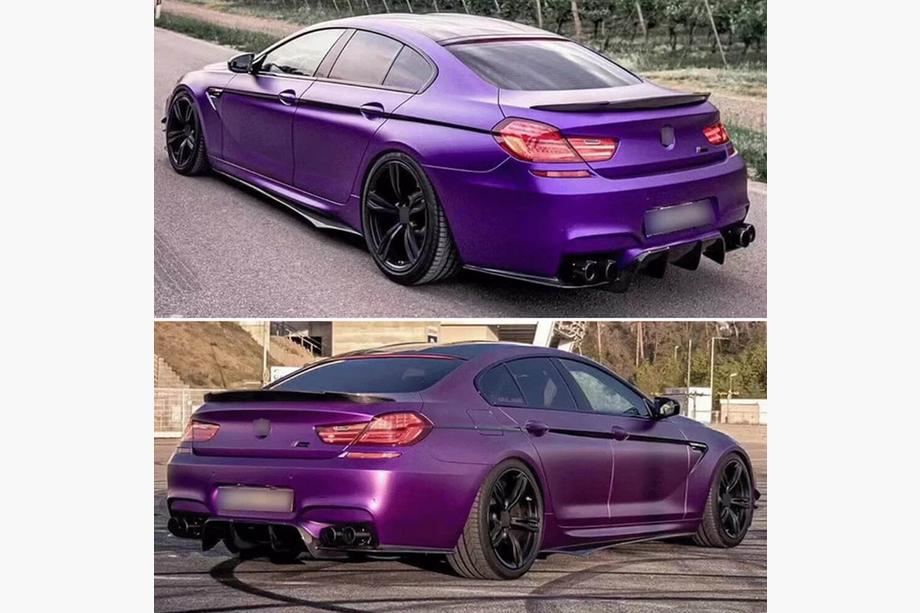 BMW 6. sērija F12/F13/F06 2011–2018 Sānu sliekšņu uzlikas V1 (F06 M-Sport, oglekļa šķiedra) Foto 4