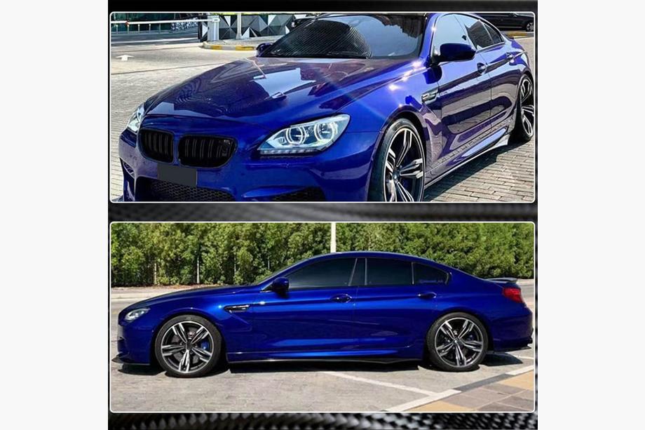 BMW 6. sērija F12/F13/F06 2011–2018 Sānu sliekšņu uzlikas V1 (F06 M-Sport, oglekļa šķiedra) Foto 5