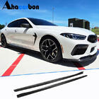 BMW 8. sērija G14/G15/G16 2018– Sliekšņu uzlikas V1 (G16 M-Sport/F93 M8, oglekļa šķiedra) foto 1