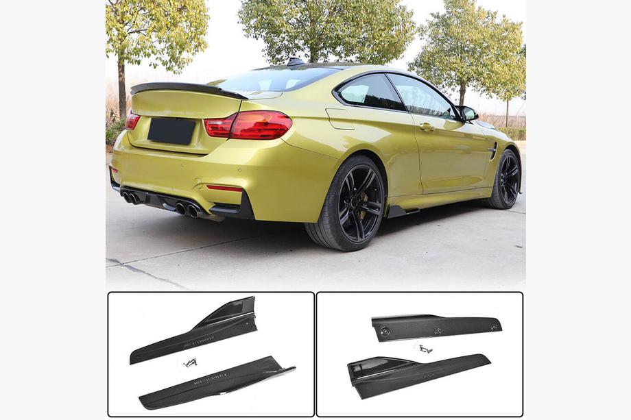 BMW 3. sērija F30/F31 2012–2019 V3 sliekšņu uzlikas (M3 sliekšņiem, karbons) Image