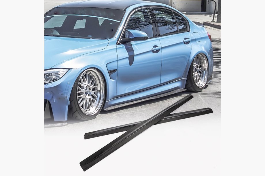 BMW 3. sērija F30/F31 2012–2019 Sliekšņu uzlikas V2 (M3 sliekšņiem, oglekļa šķiedra) Image
