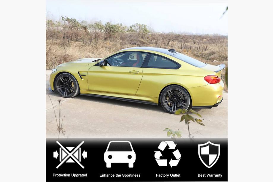 BMW 4 sērija F32/F33/F36 2012–2020 V3 sliekšņu uzlikas (F82/F83, oglekļa šķiedra) Foto 2