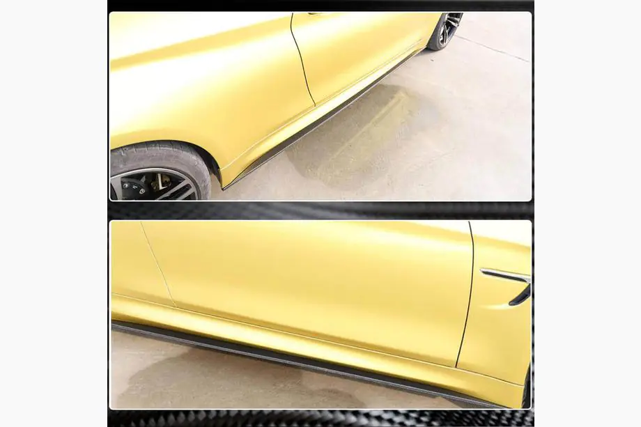 BMW 4 sērija F32/F33/F36 2012–2020 V5 sliekšņu uzlikas (F82/F83, oglekļa šķiedra) Foto 3