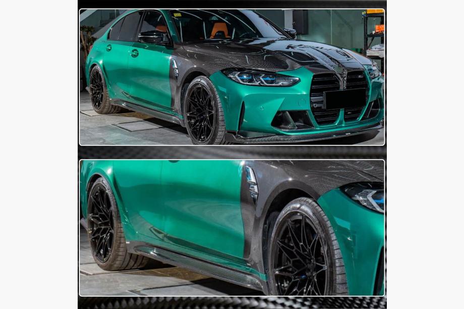 BMW 3. sērija G20/G21 2018– Sliekšņu uzlikas Carbon V5 (G80) Foto 3