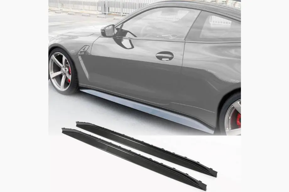 BMW 4. sērija G22/23/26 2020– V4 sānu sliekšņu uzlikas (G82/G83, oglekļa šķiedra) Foto 1